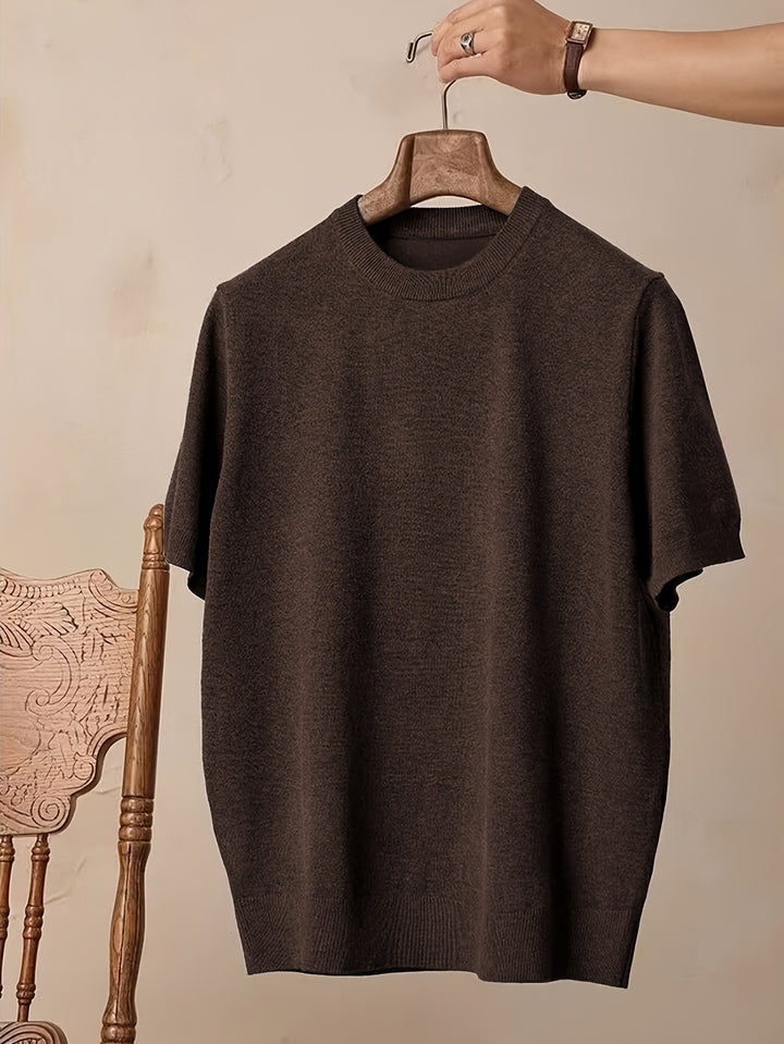 Emerson | Refined Crew-Neck Short-Sleeve Top