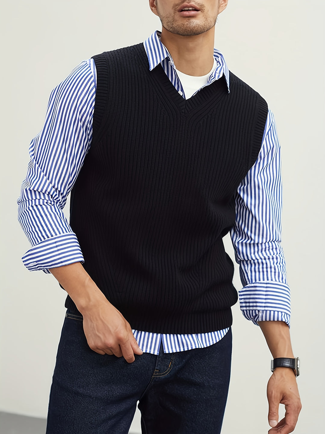 Gordon | Refined V-Neck Sweater Vest