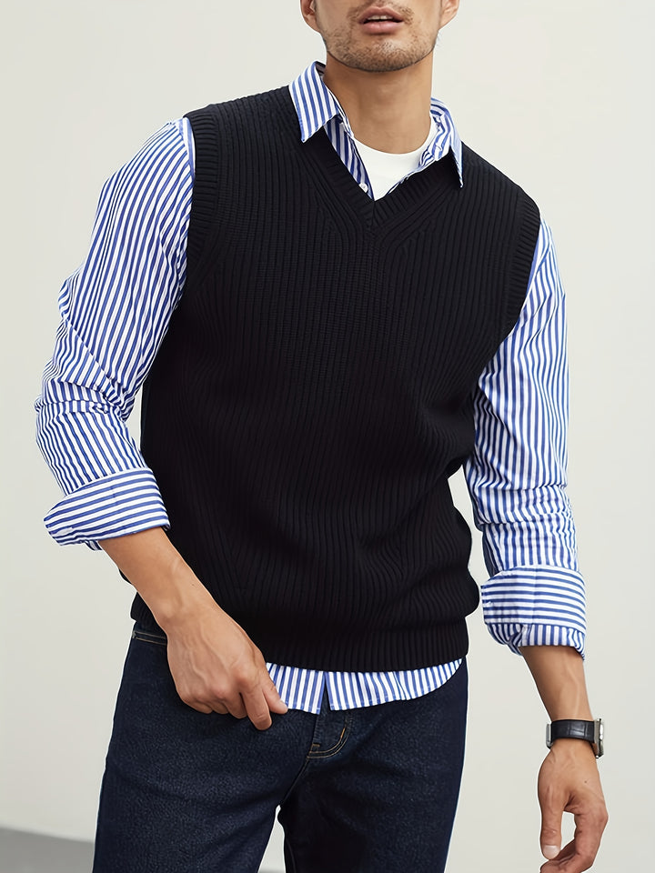 Gordon | Refined V-Neck Sweater Vest