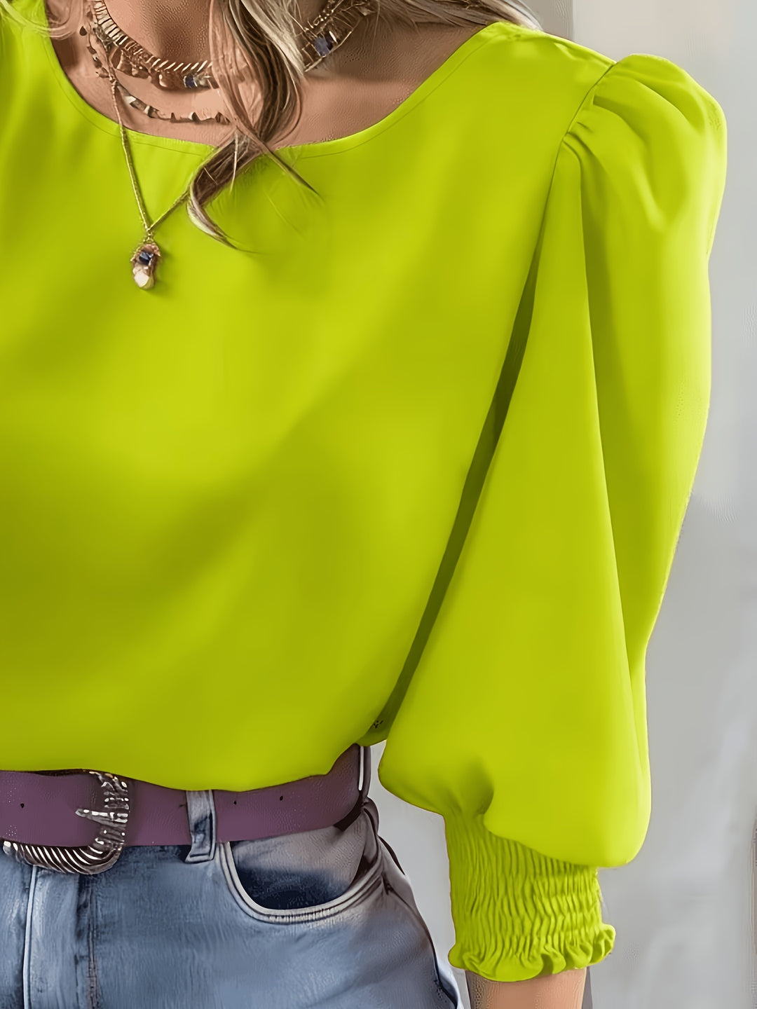 Maren | Refined Puff-Sleeve Blouse