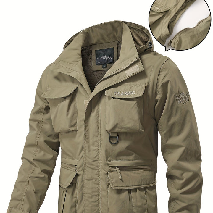 Griffin | Adventure-Ready Hooded Cargo Jacket
