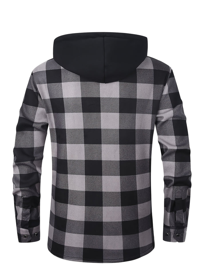 Clayton | Hooded Plaid Overshirt