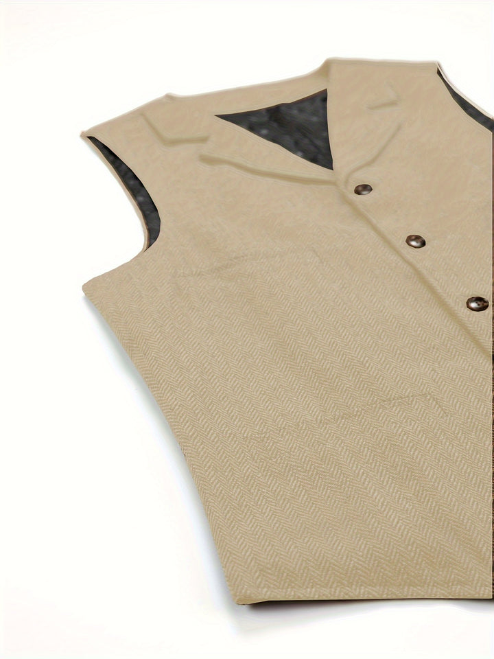 Waylon | Heritage Herringbone Vest