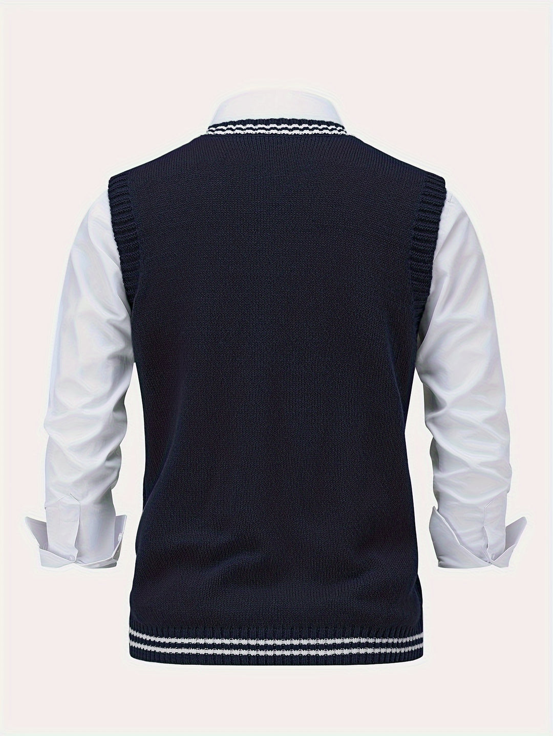 Graham | Cable-Knit V-Neck Vest