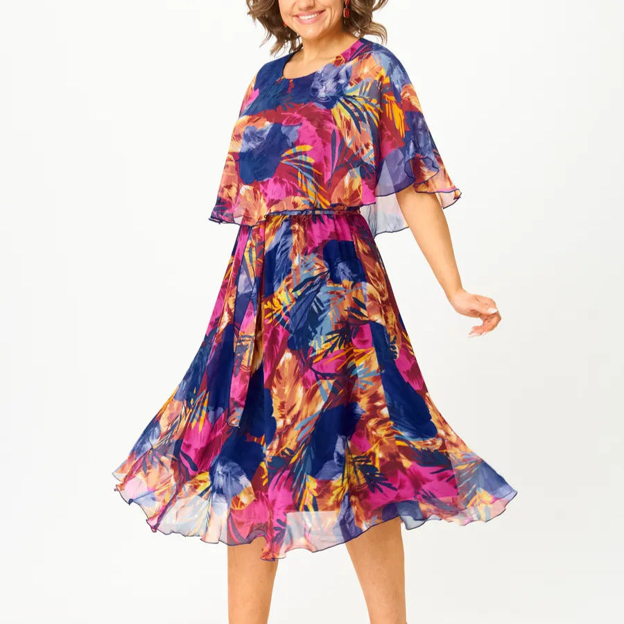 Eileen | Classic Floral Midi Dress