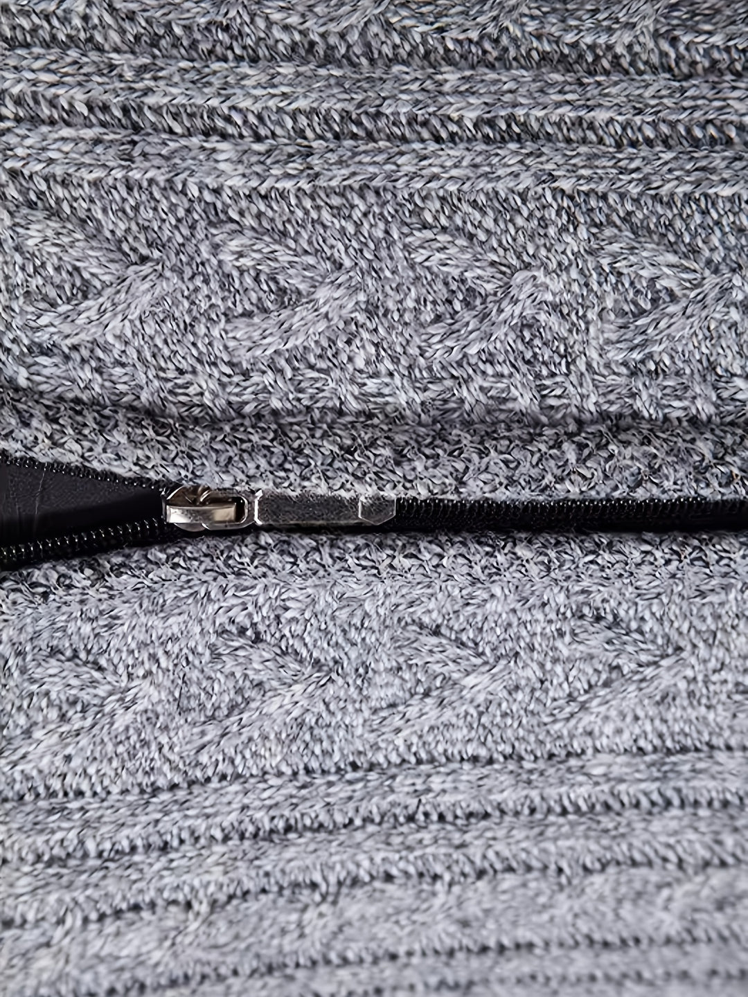 Malcolm | Textured Zip-Up Cardigan