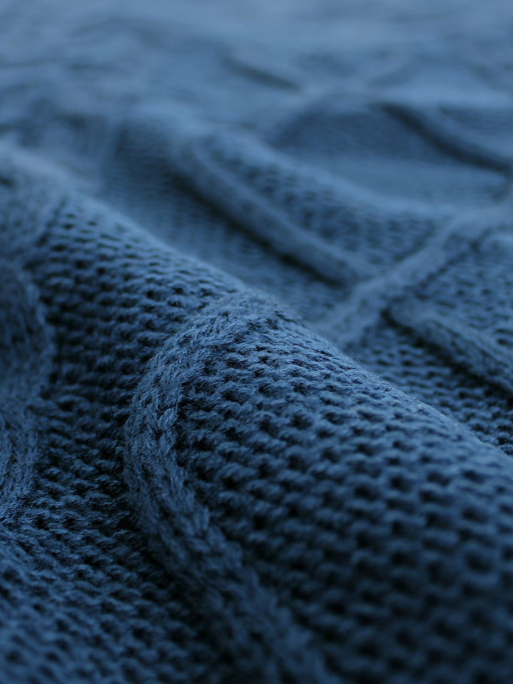 Genevieve | Cable-Knit V-Neck Sweater Vest
