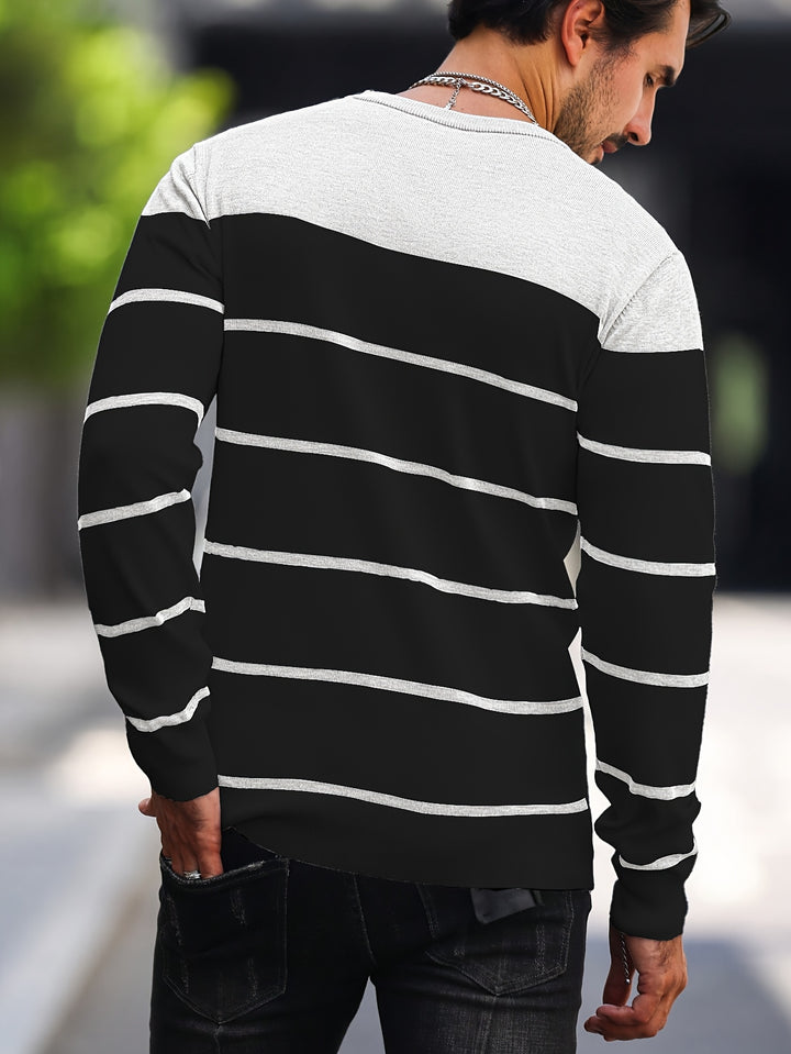 Bennington | Classic Striped Crew Neck Sweater