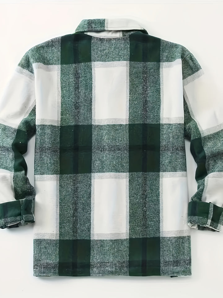 Elias | Rugged Plaid Shirt Jacket
