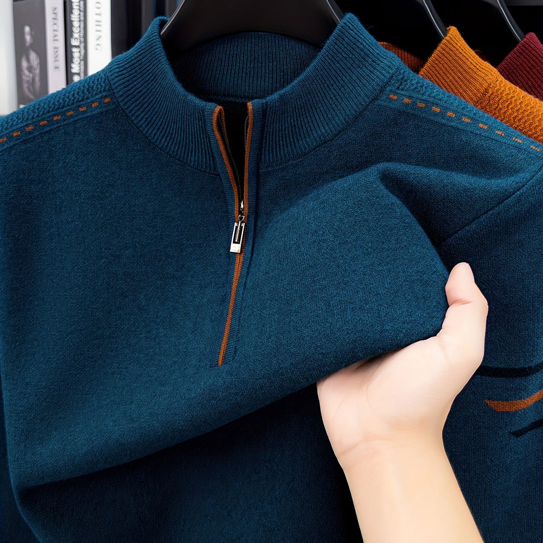 Emory | Quarter-Zip Knit Sweater