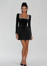Brielle | Elegant Velvet Mini Dress