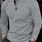 Gareth | Refined Long-Sleeve Henley Shirt