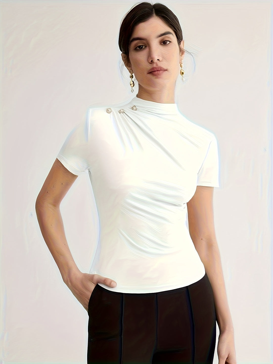 Larissa | Refined Mock-Neck Top