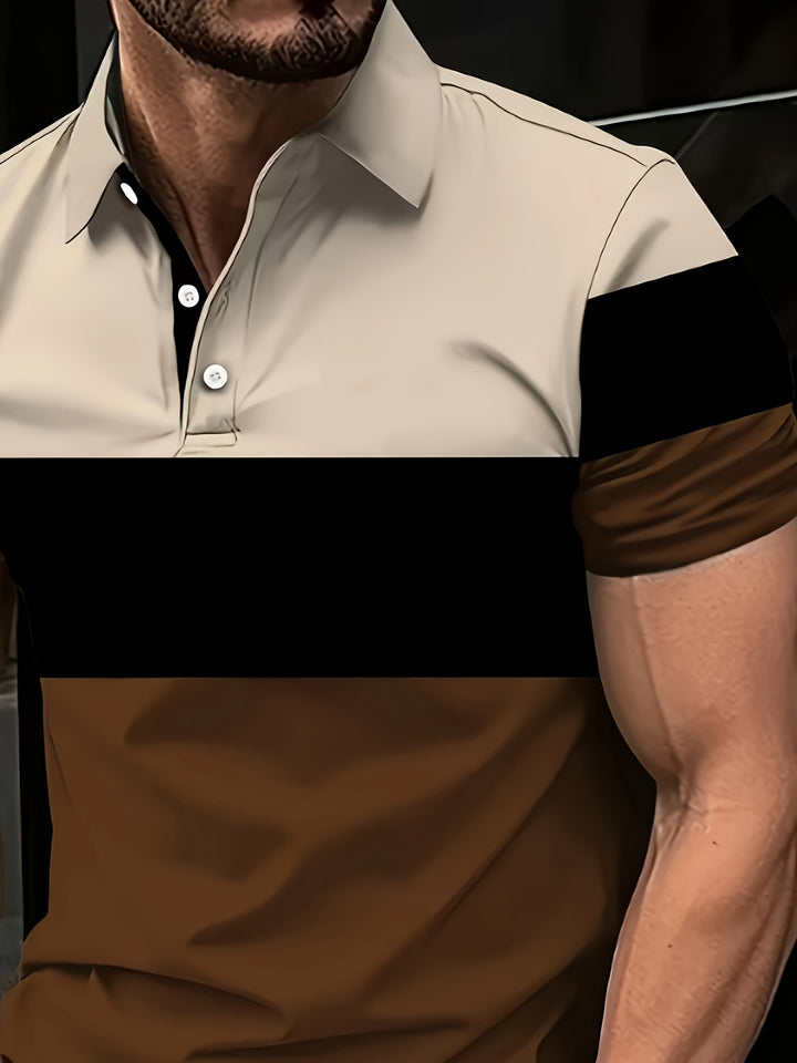 Theodore | Color-Block Short Sleeve Polo