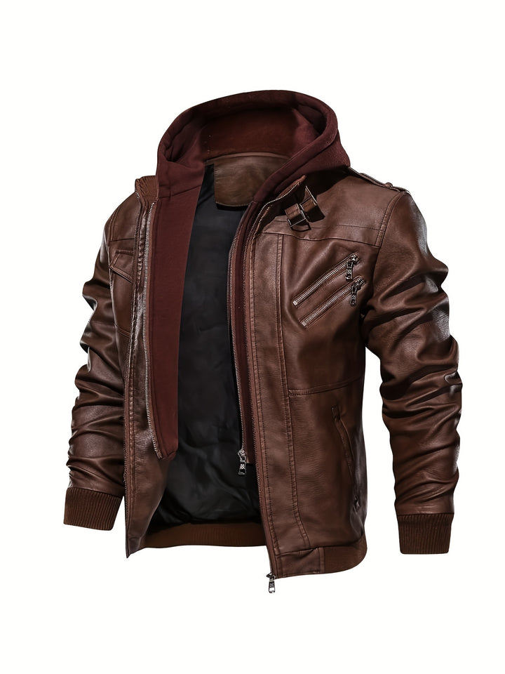 Dorian | Hooded Moto Jacket