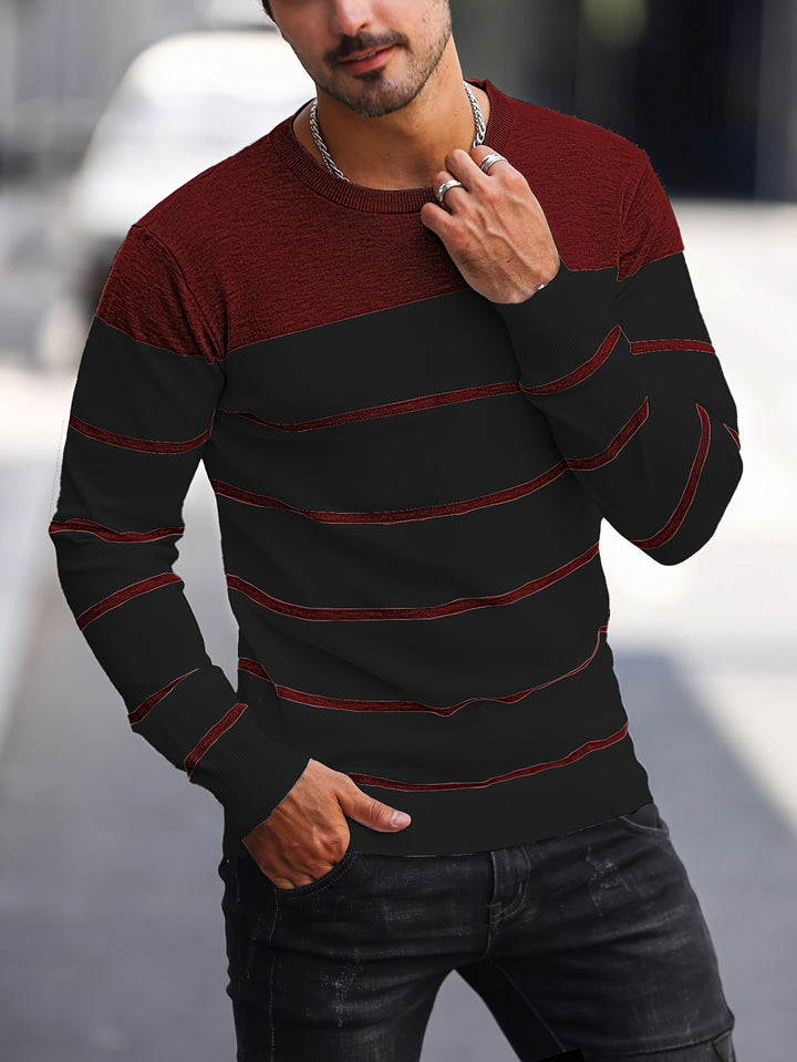 Bennington | Classic Striped Crew Neck Sweater
