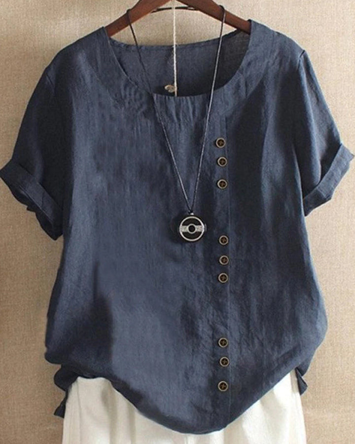 Olivia | Classic Button Detail Blouse