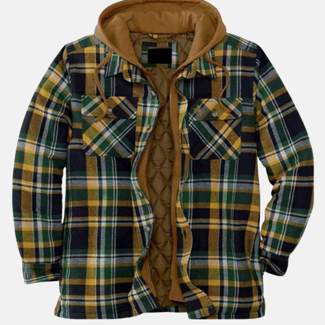 Clayton | Rugged Hooded Plaid Jacket