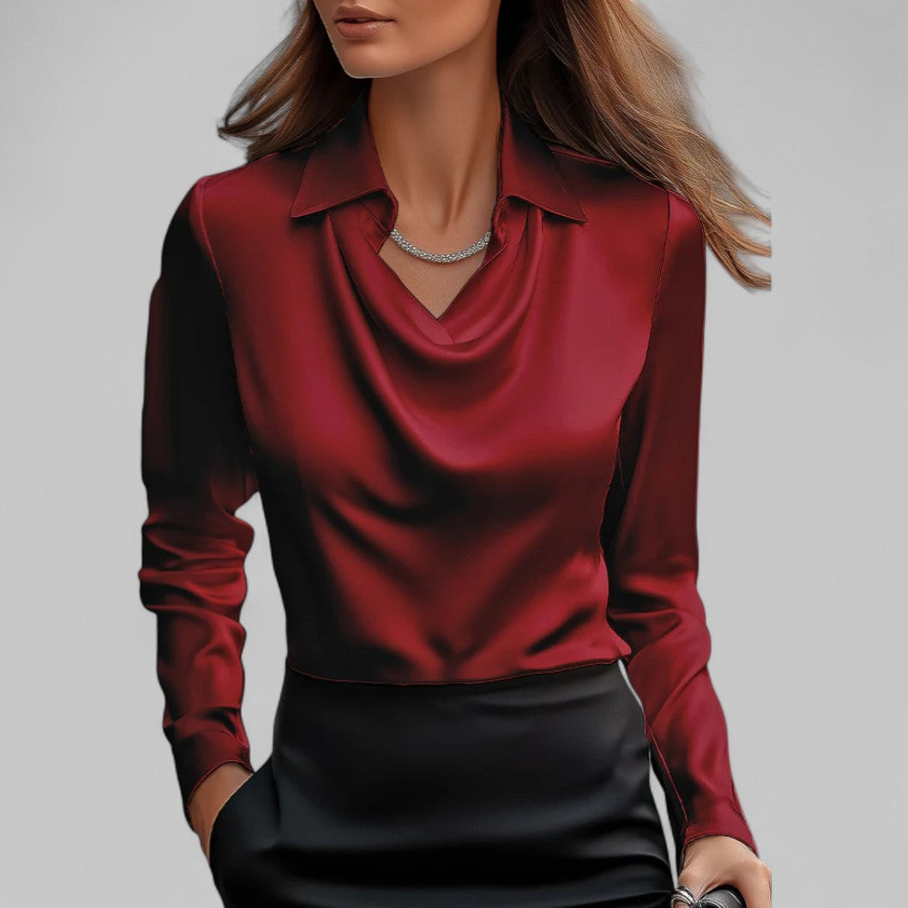 Claire | Elegant Satin Blouse