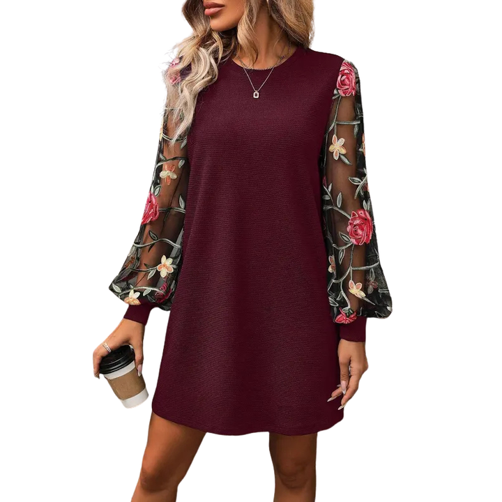 Cecilia | Floral Sleeve Shift Dress