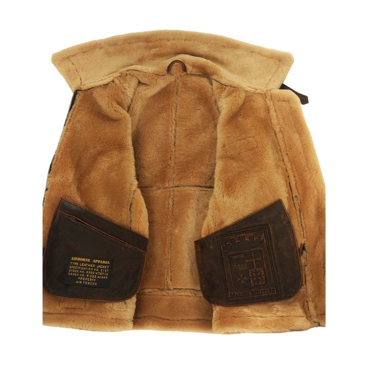 Hayes | Shearling-Lined Aviator Jacket