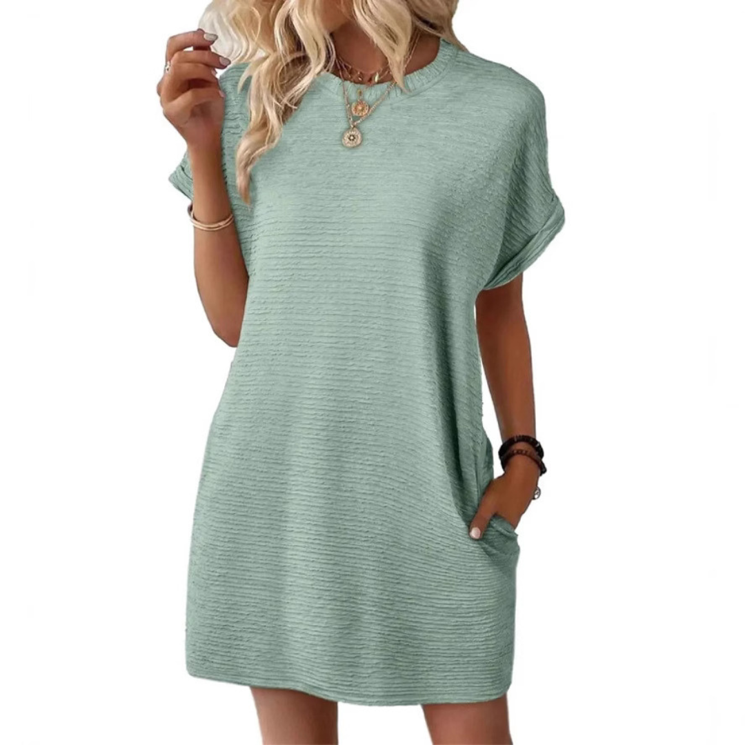 Tiffany | Classic Round Neck Summer Dress