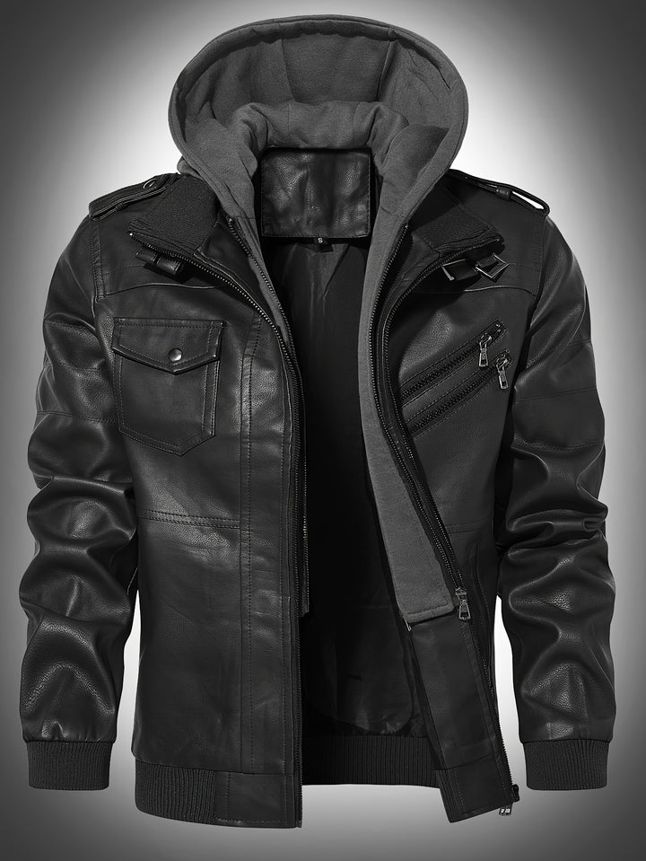 Killian | Hooded Biker Jacket