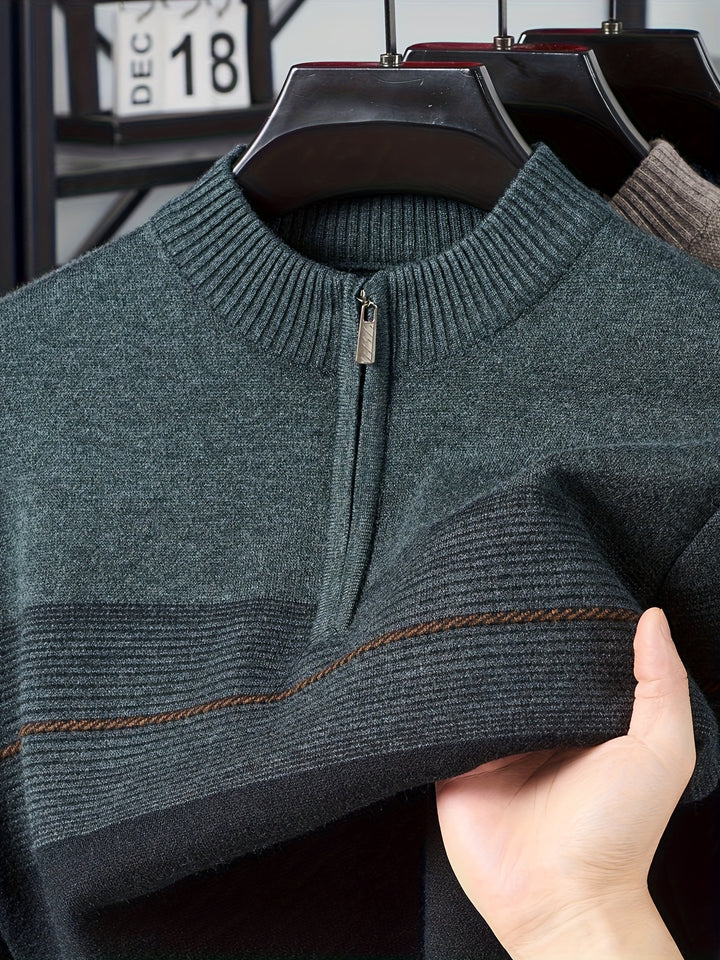 Gerard | Refined Zip-Neck Sweater