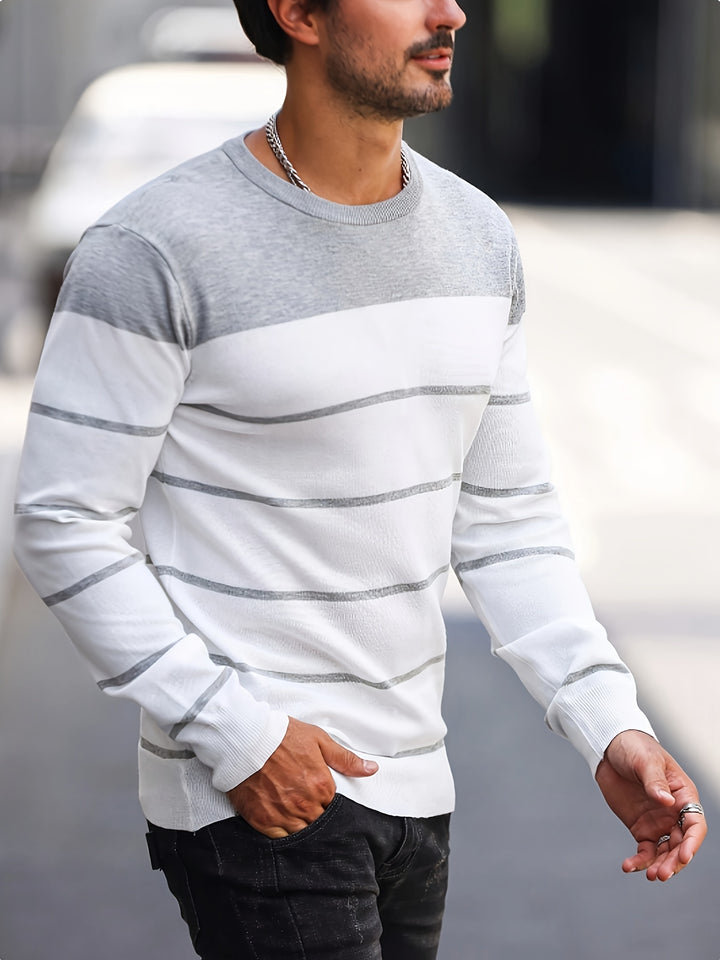 Bennington | Classic Striped Crew Neck Sweater