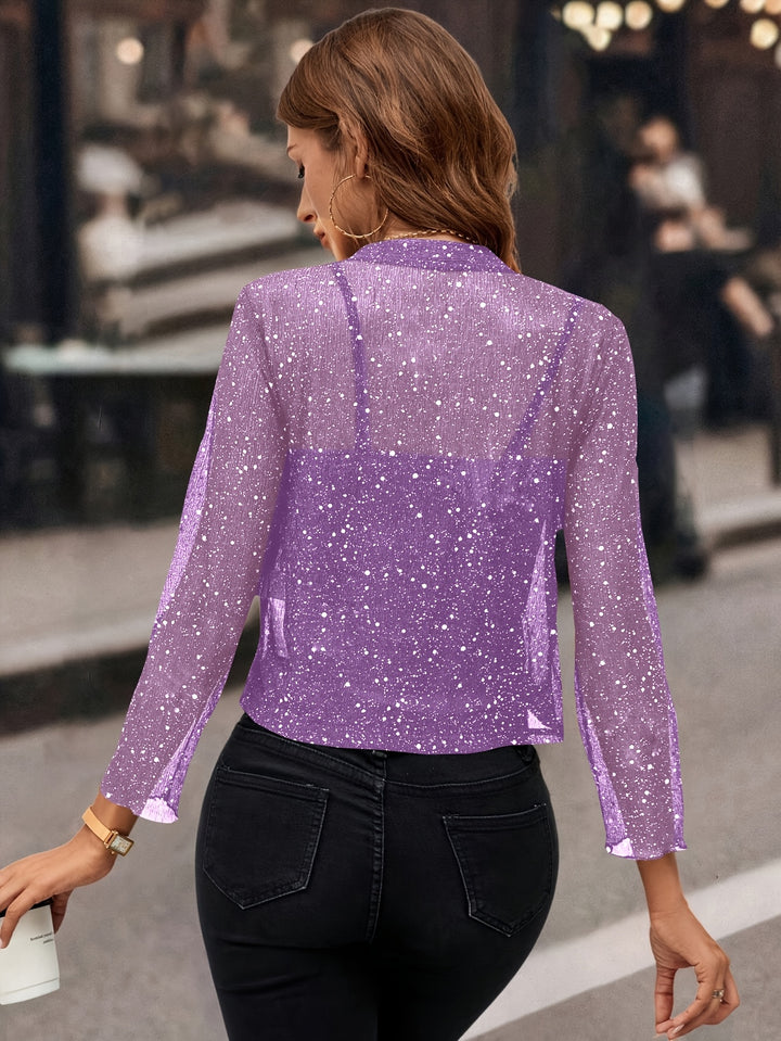 Simone | Shimmer Cropped Jacket