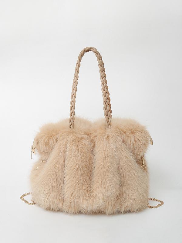 Bethany | Soft Plush Shoulder Tote