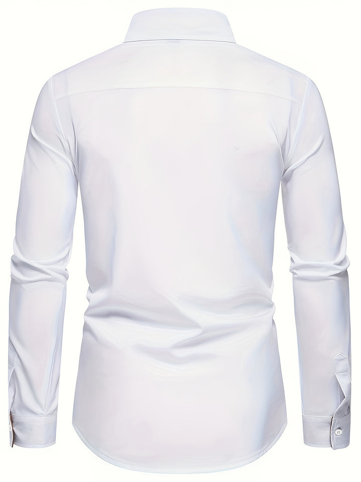 Harlan | Contrast-Trim Button-Up Shirt