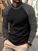 Roman | Two-Tone Raglan Long Sleeve Top