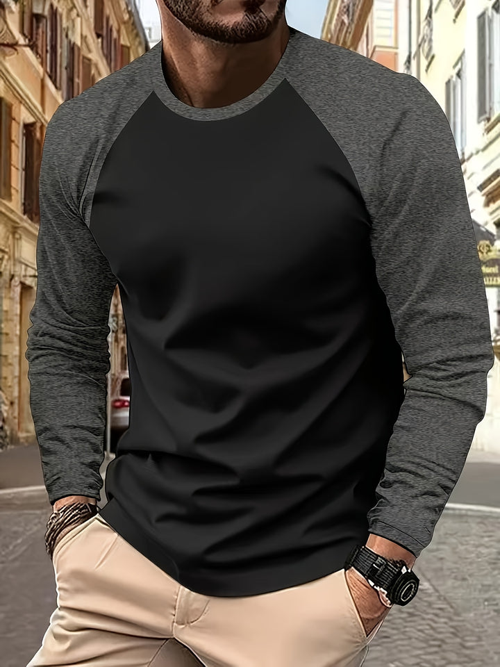 Roman | Two-Tone Raglan Long Sleeve Top