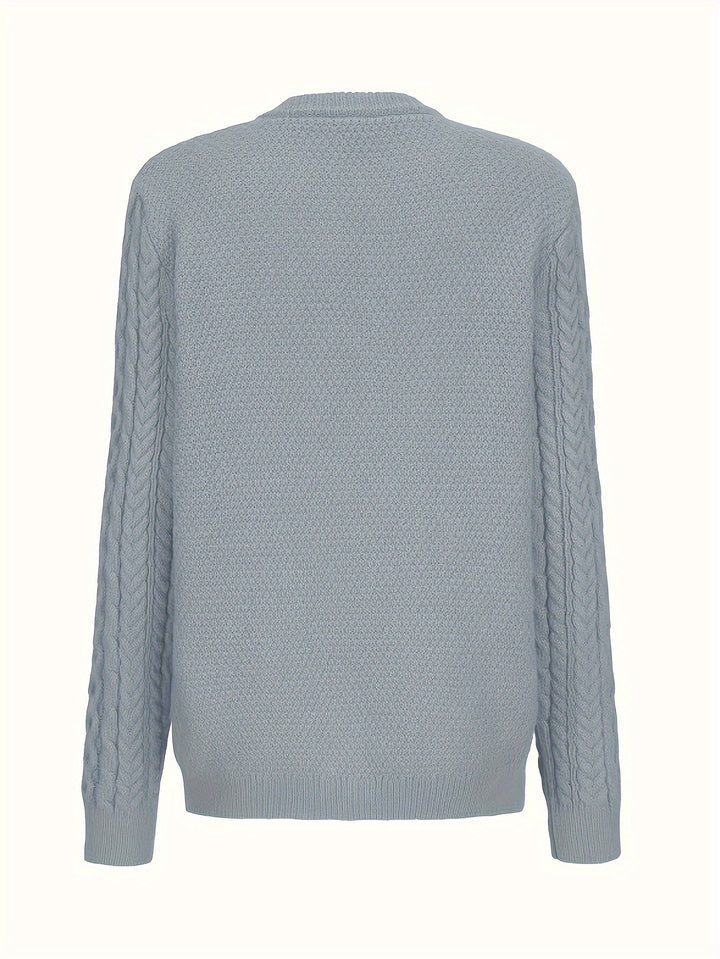 Annalise | Cable-Knit Button Cardigan