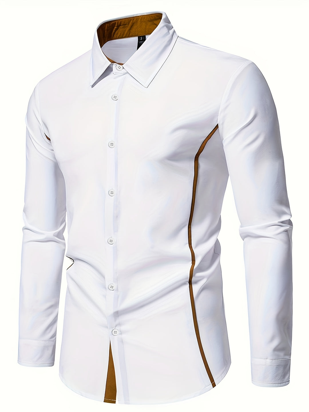 Harlan | Contrast-Trim Button-Up Shirt