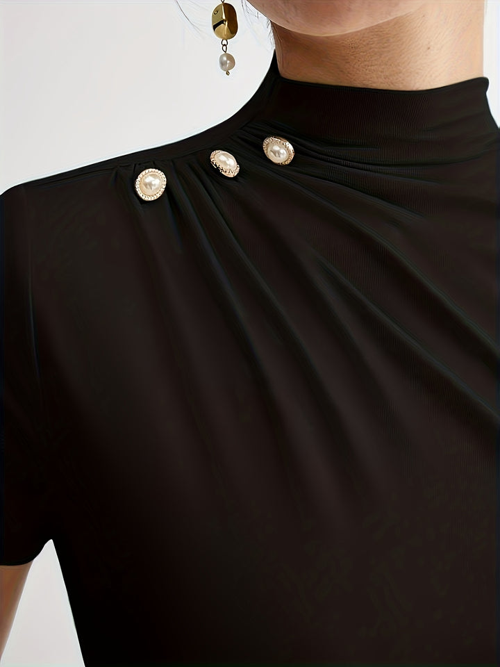 Larissa | Refined Mock-Neck Top