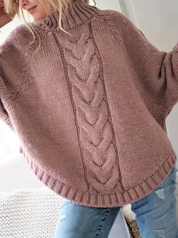 Sabina | Cozy Cable-Knit High-Neck Sweater