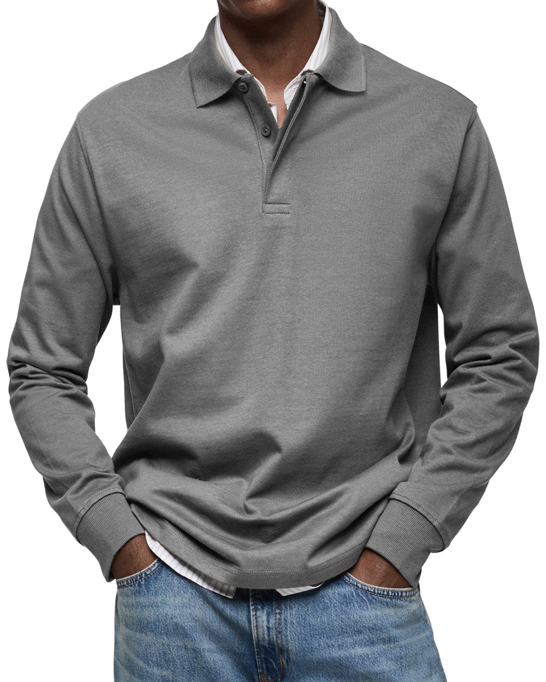 Tony | Long Sleeve Casual Polo