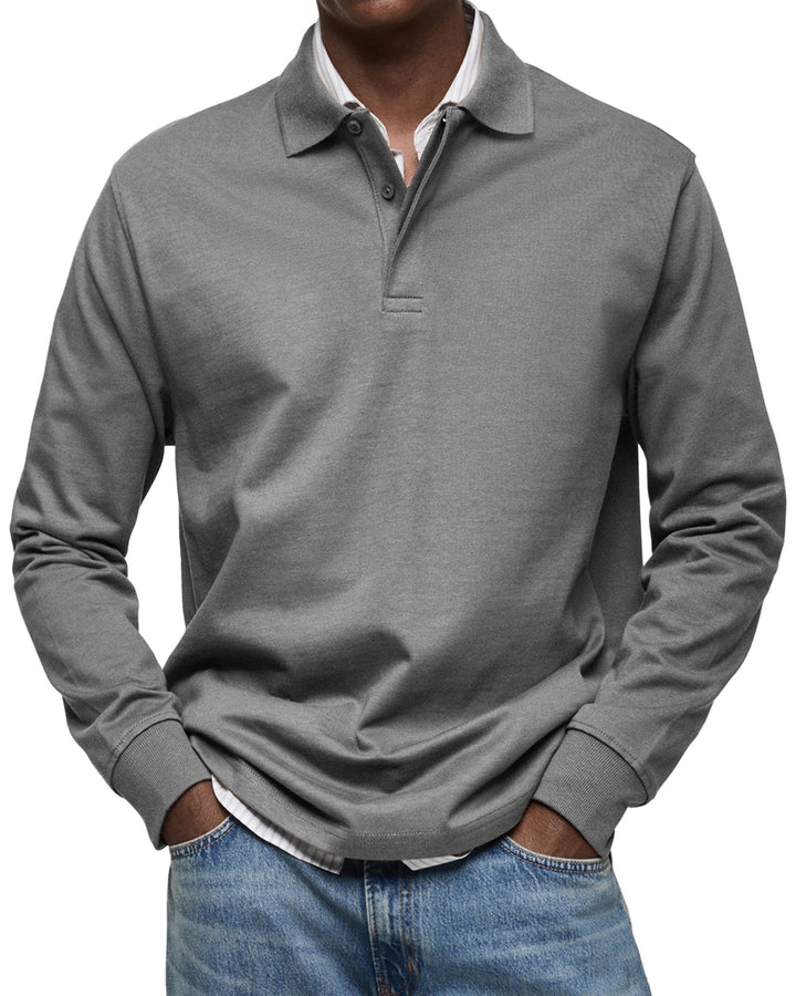 Tony | Long Sleeve Casual Polo