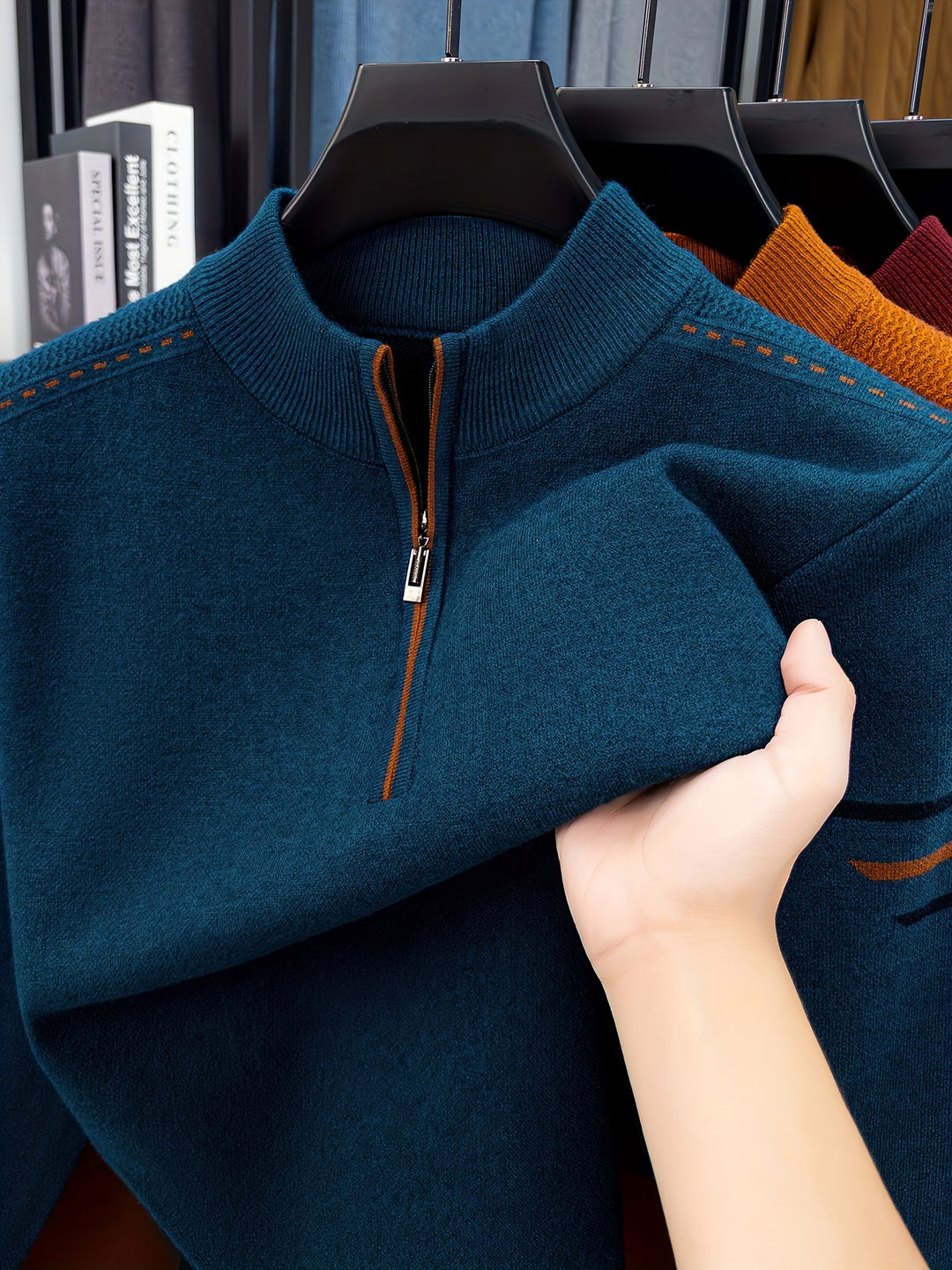 Emory | Quarter-Zip Knit Sweater