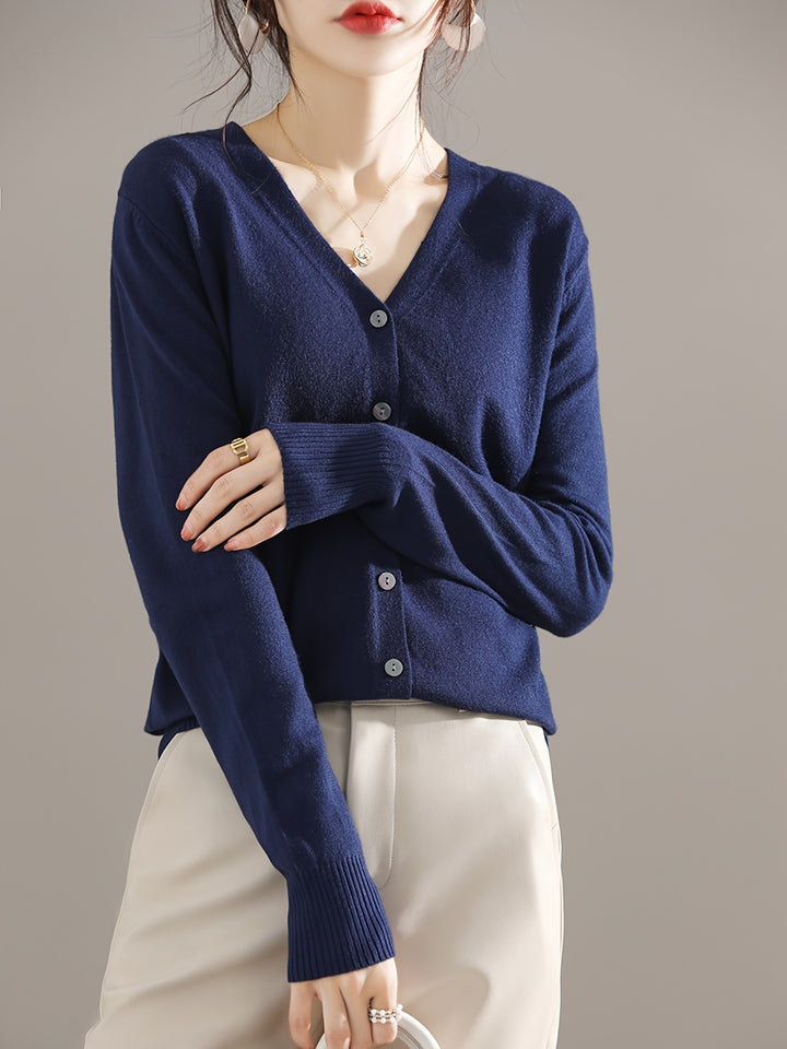 Cassandra | Lightweight Button-Front Cardigan