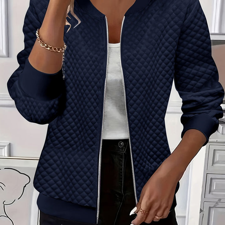 Annette | Textured Zip-Front Jacket
