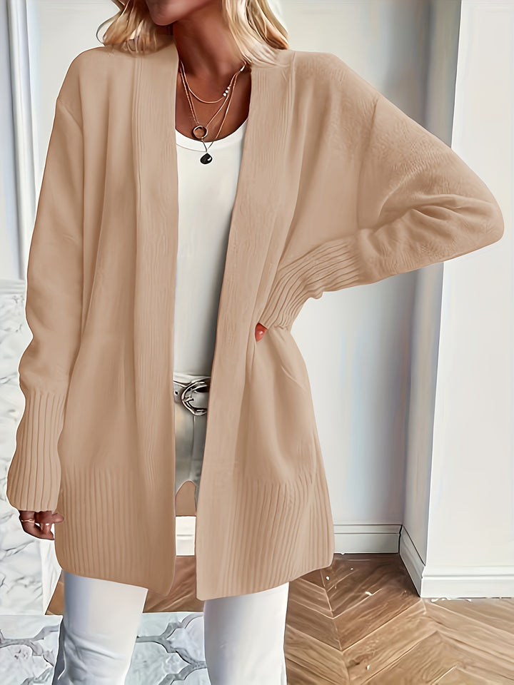 Charlotte | Draped Open-Front Cardigan