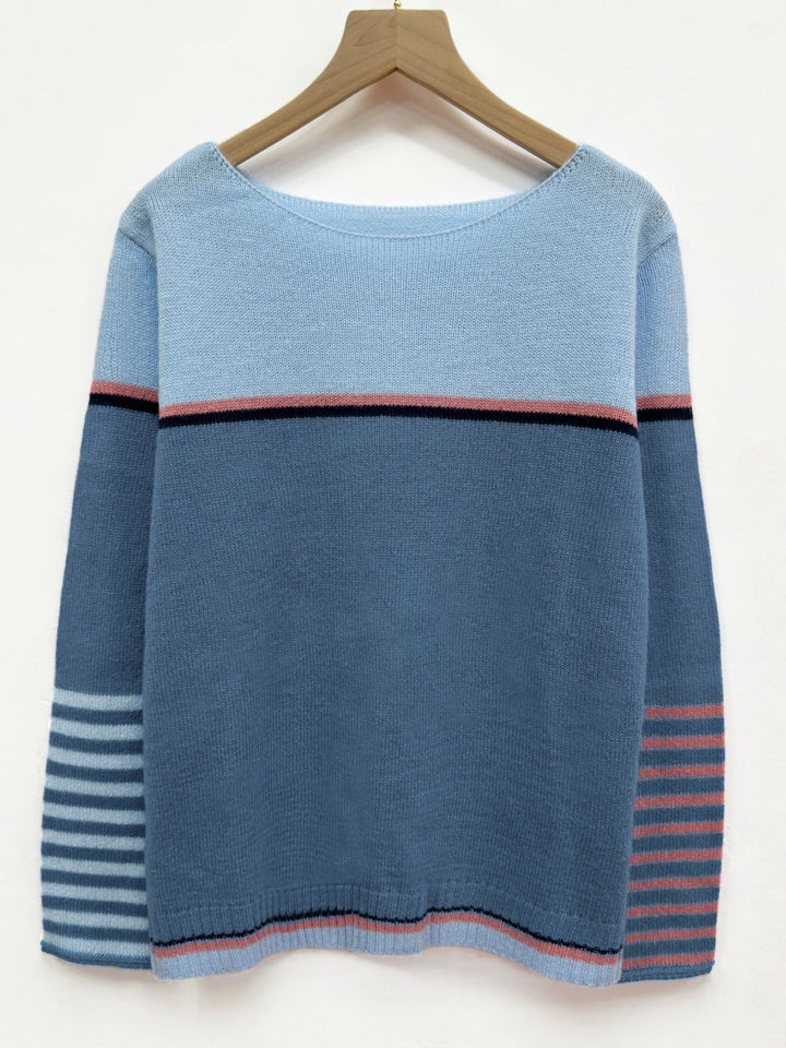 Sabine | Boat-Neck Color-Block Sweater