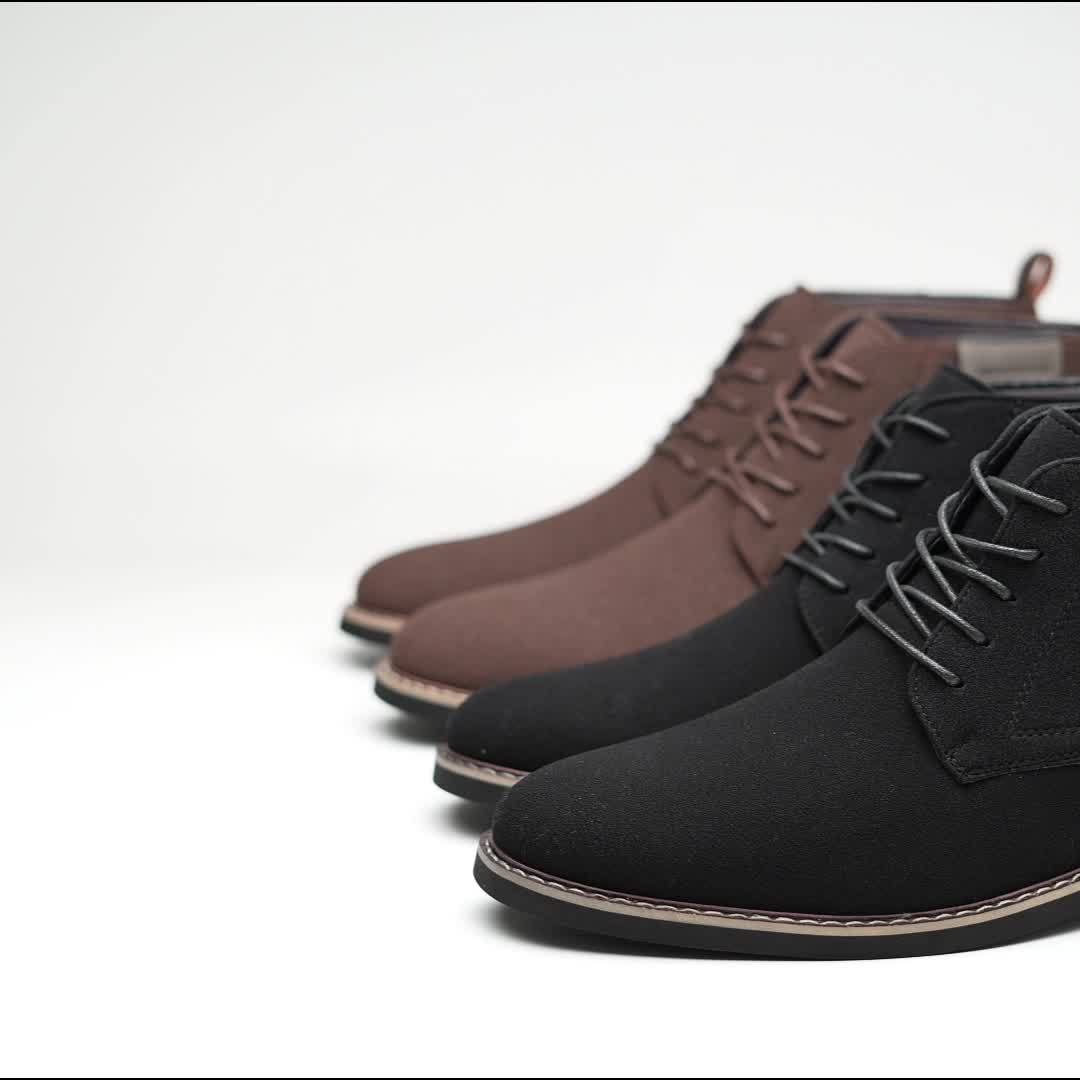 Carter | Refined Lace-Up Ankle Boots