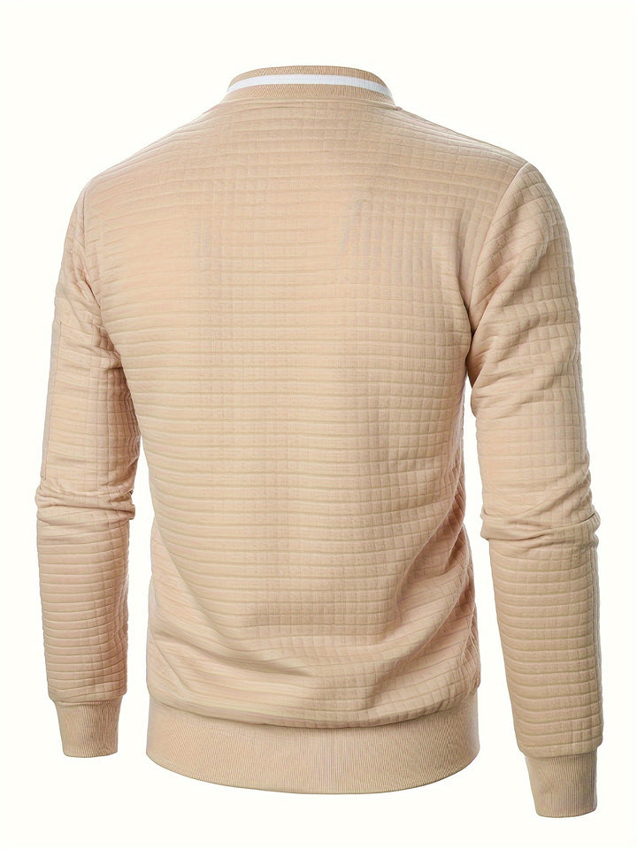 Hayes | Textured Zip Bomber Jacket