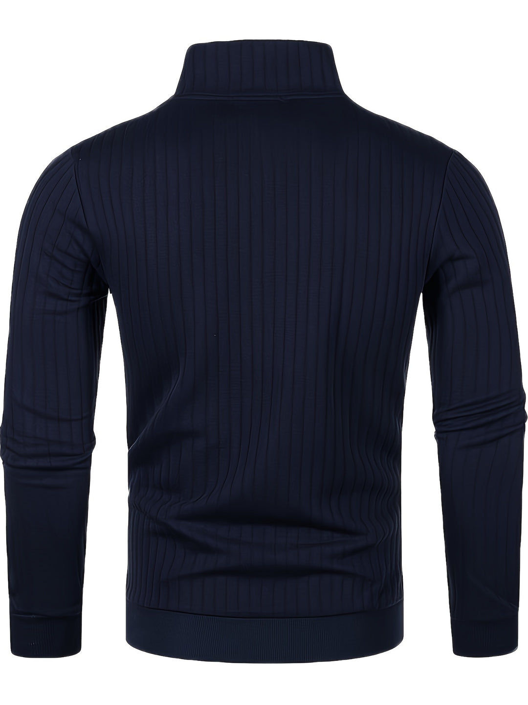 Clark | Ribbed Quarter-Zip Mock Neck Sweater