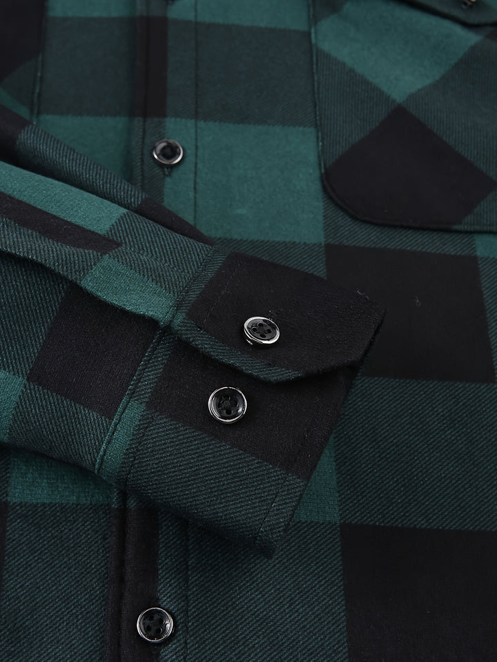 Clayton | Hooded Plaid Overshirt
