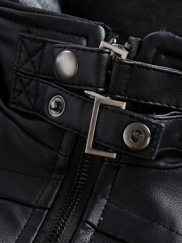 Dorian | Hooded Moto Jacket